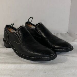 Cole Haan Black Leather Slip-On Dress Loafers